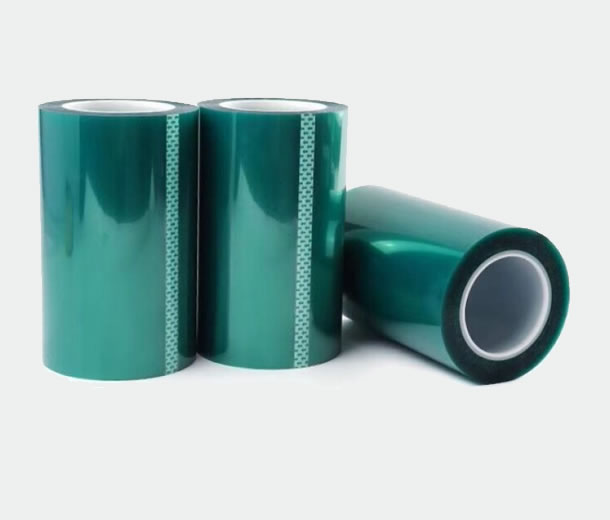 E25255低粘绿胶带 绿色耐高温胶带 耐高温200℃、30min