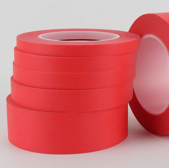 红色美纹纸胶带M09耐温性220℃、30分